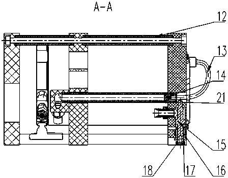 Water pressure driven deep-sea organism sample storage device