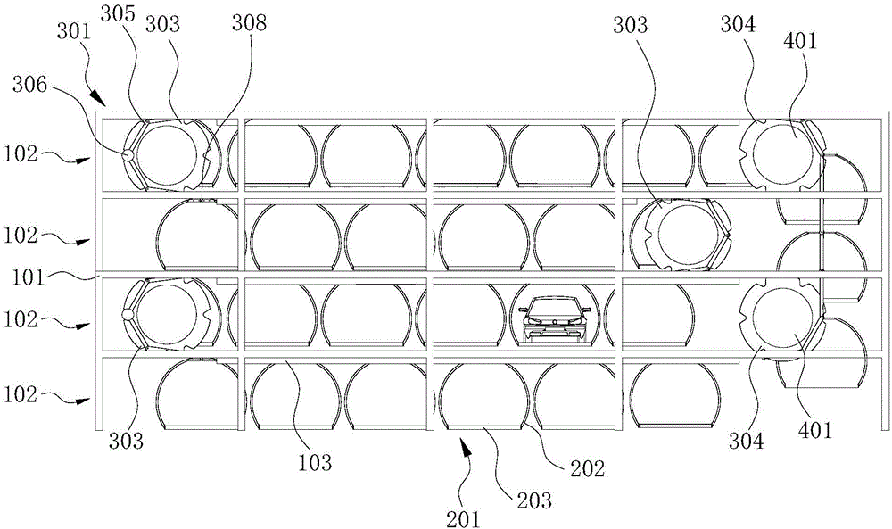 Three-dimensional garage