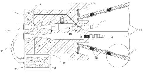 Adjusting valve with local microcirculation adjusting function for corner cleaning