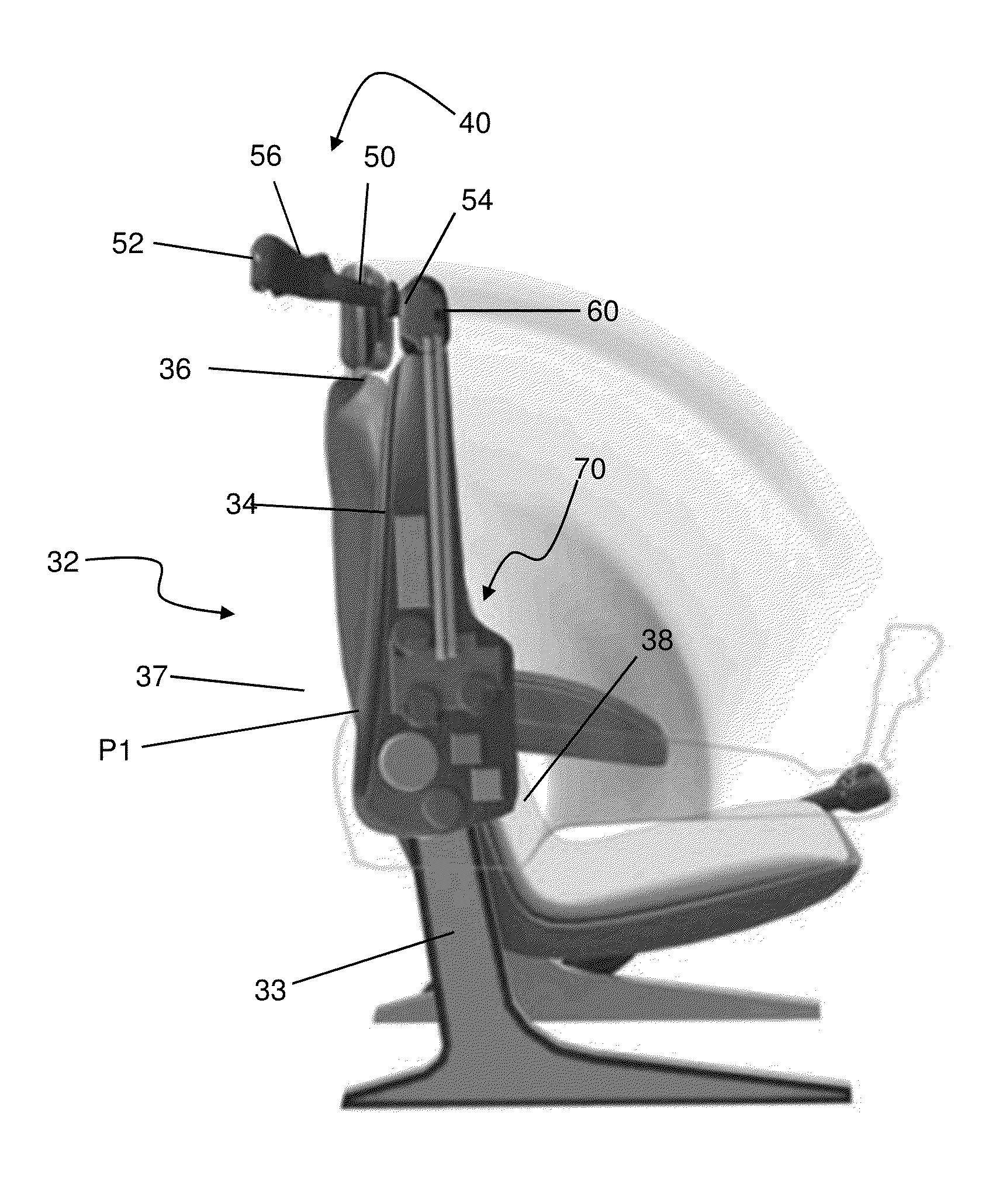 Integrated seat mounted inceptor