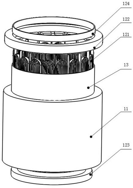 Electric spindle based on gullet-free motor