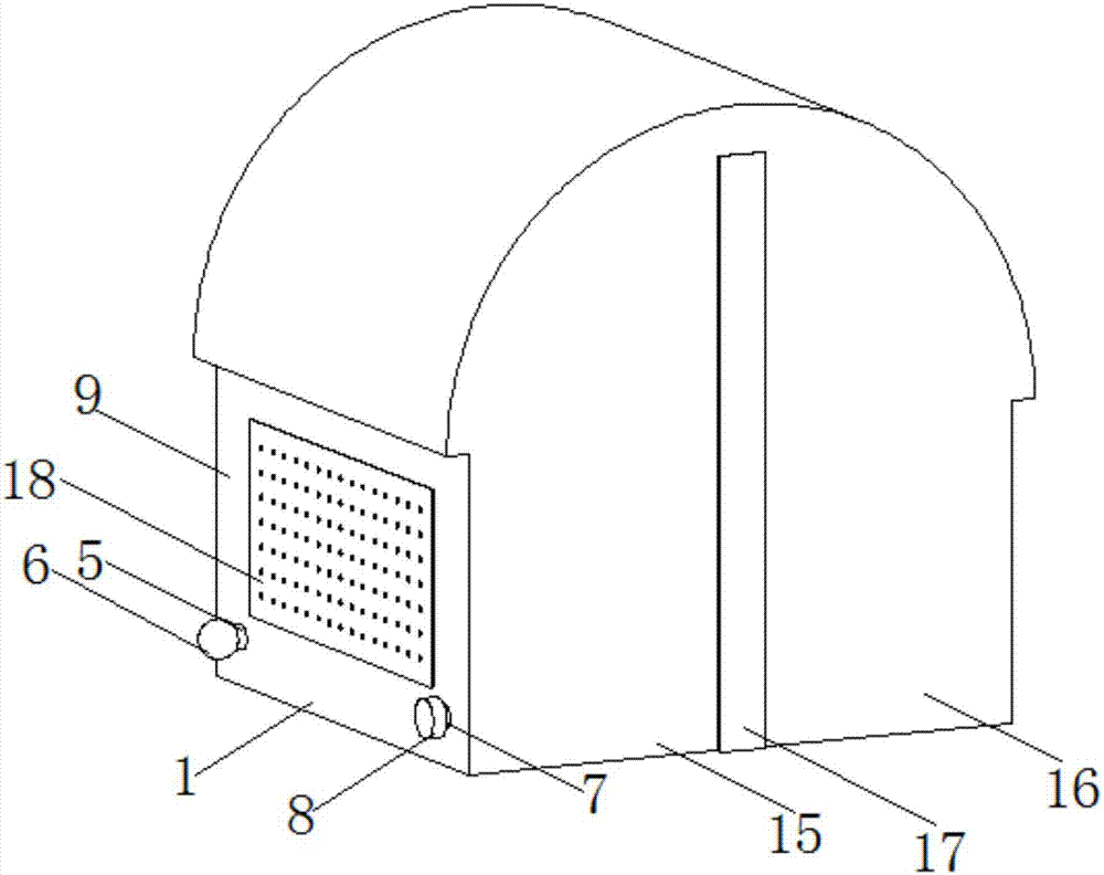 Multifunctional tent for camping in wild