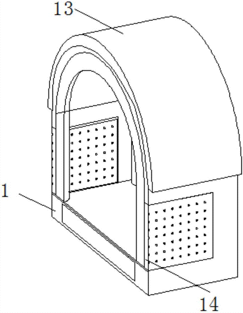 Multifunctional tent for camping in wild