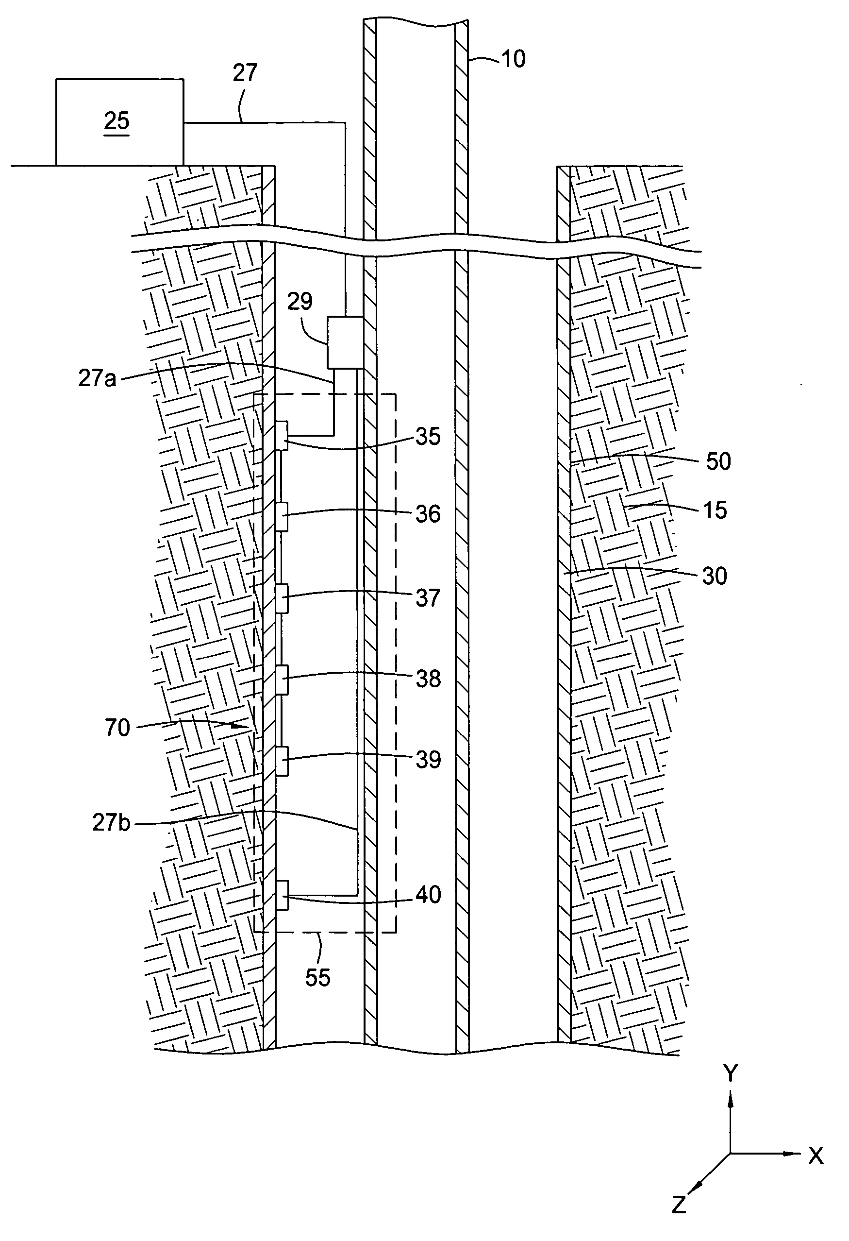 Permanently installed in-well fiber optic accelerometer-based seismic sensing apparatus and associated method