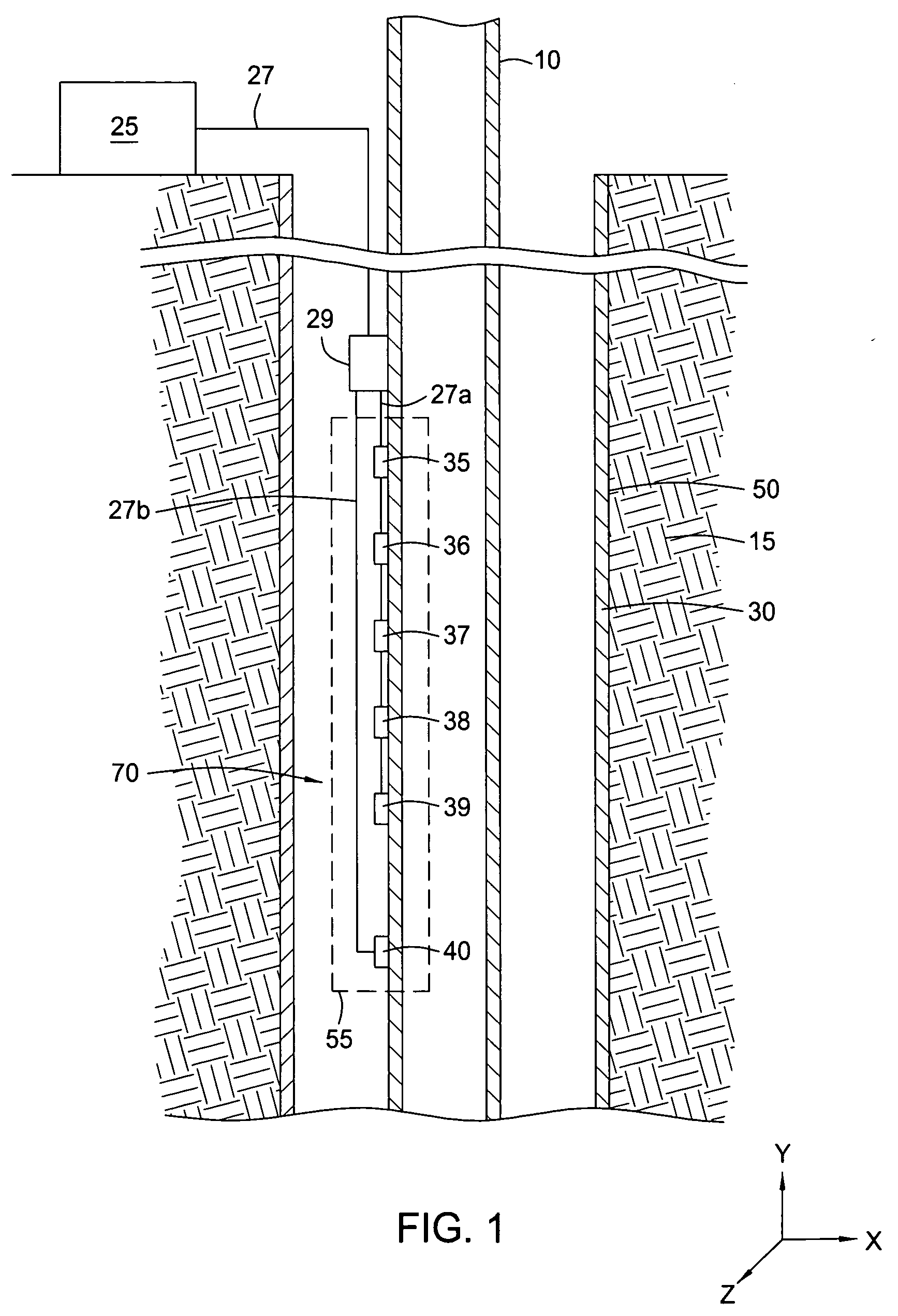 Permanently installed in-well fiber optic accelerometer-based seismic sensing apparatus and associated method