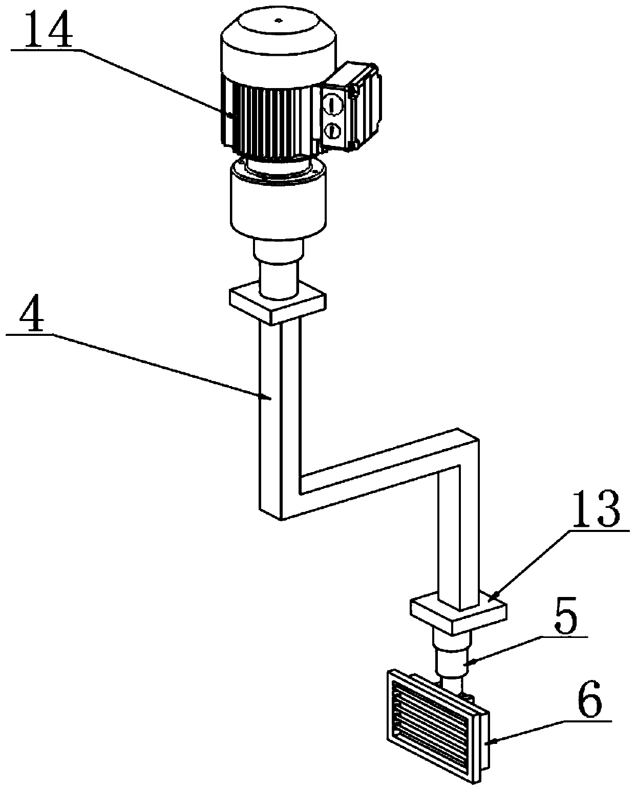 Local paint baking device for mechanical equipment production