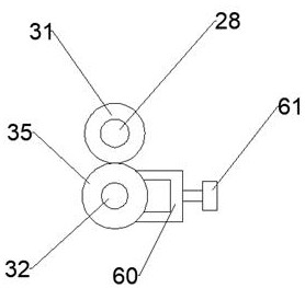 Oil absorption device capable of efficiently removing oil and swinging