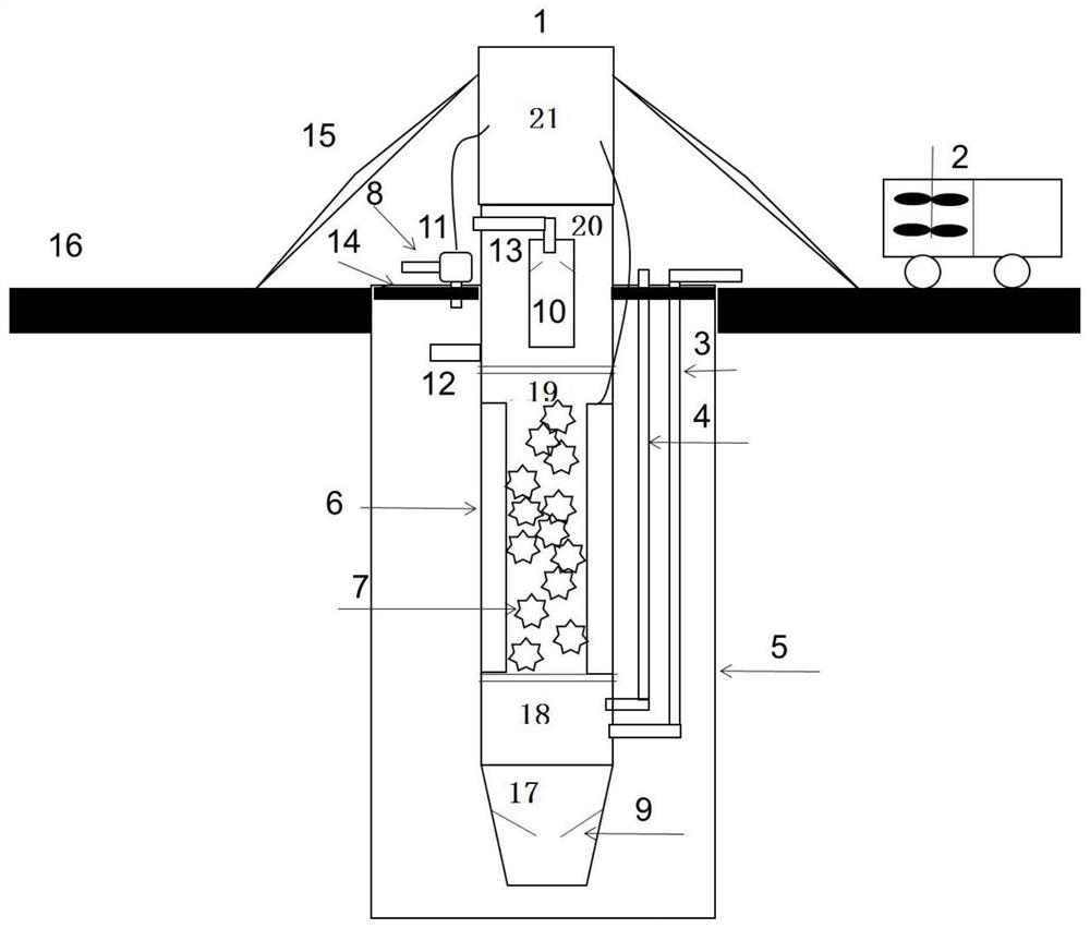 Distributed photocatalytic remediation system for remediation of organic matters in underground water