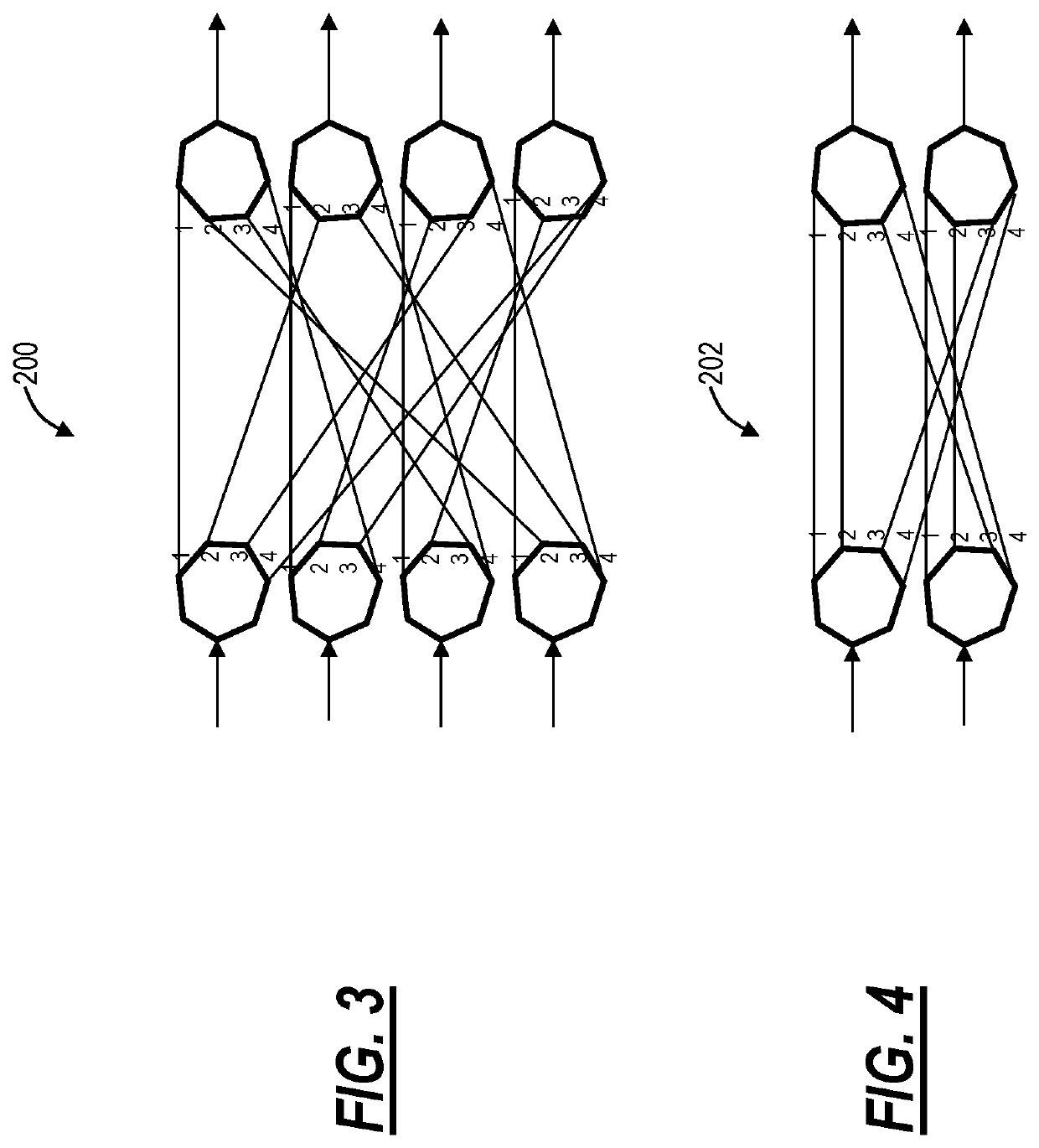 Systems and methods for increasing granularity and fan-out of electric circuits with co-packaged optical interfaces