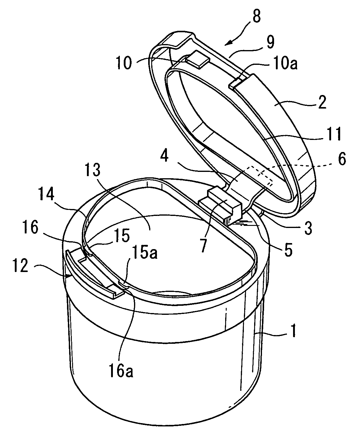 Self-opening cap mechanism