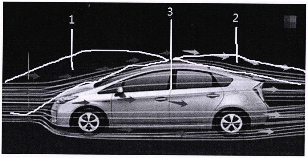 Method for generating electricity and charging electric vehicle during running by utilizing airflow inertia flowing kinetic energy