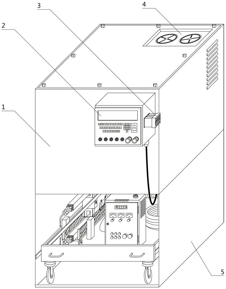 A split-type sealing and welding mechanism