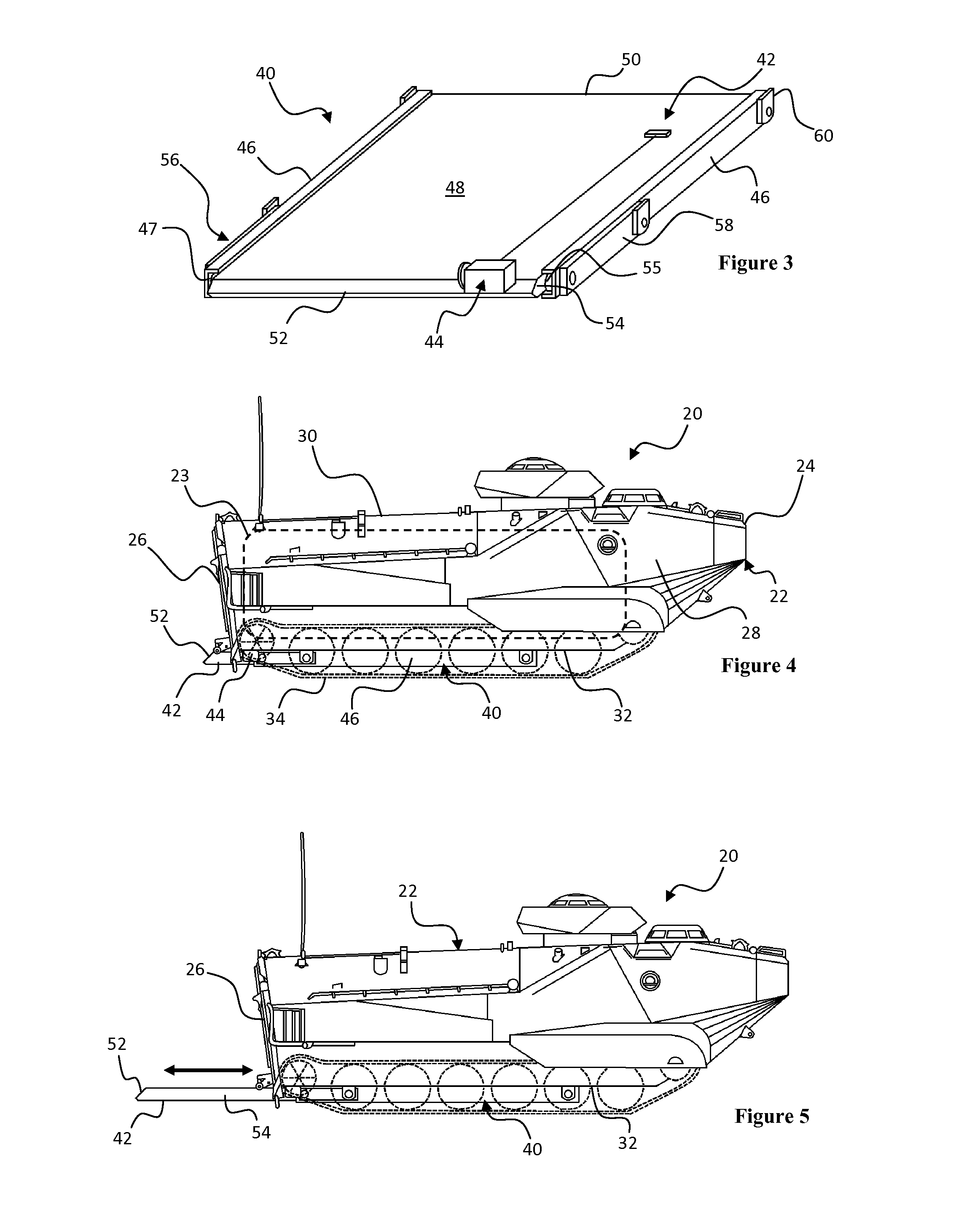 Retractable trim vane for amphibious vehicle