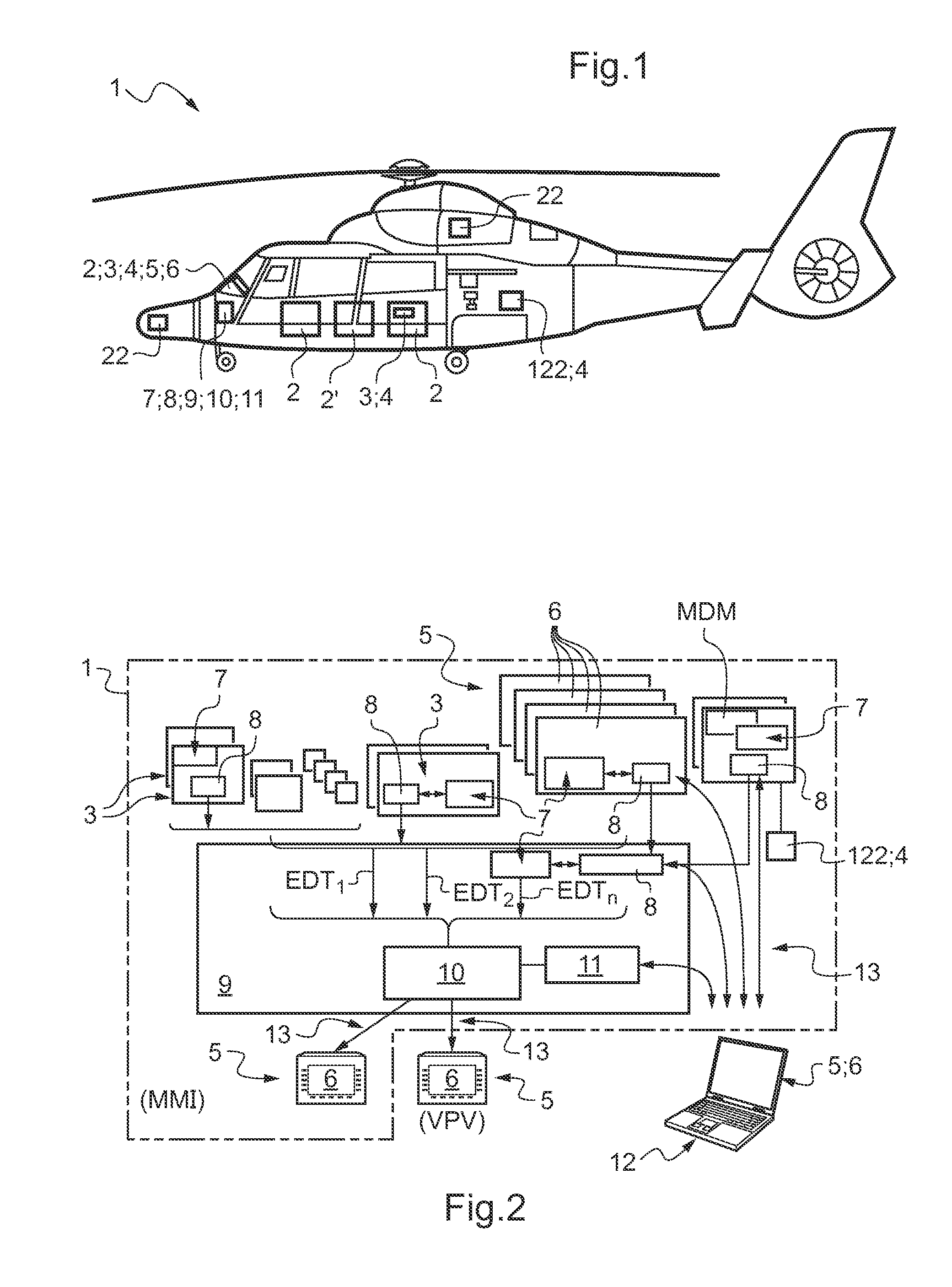 Predicting time to maintenance by fusion between modeling and simulation for electronic equipment on board an aircraft