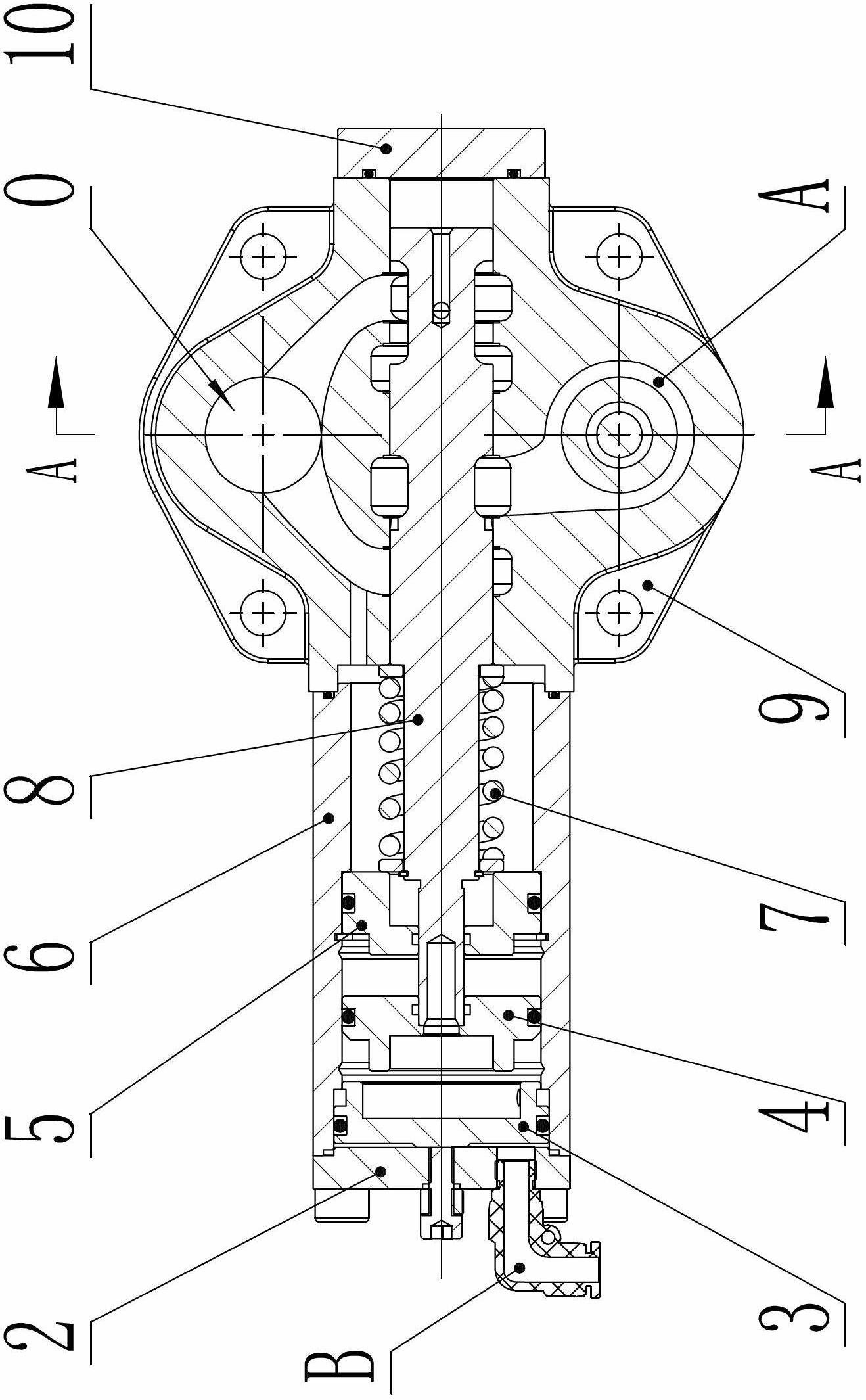 Stepless speed-regulation slow-reduction air-controlled distribution valve