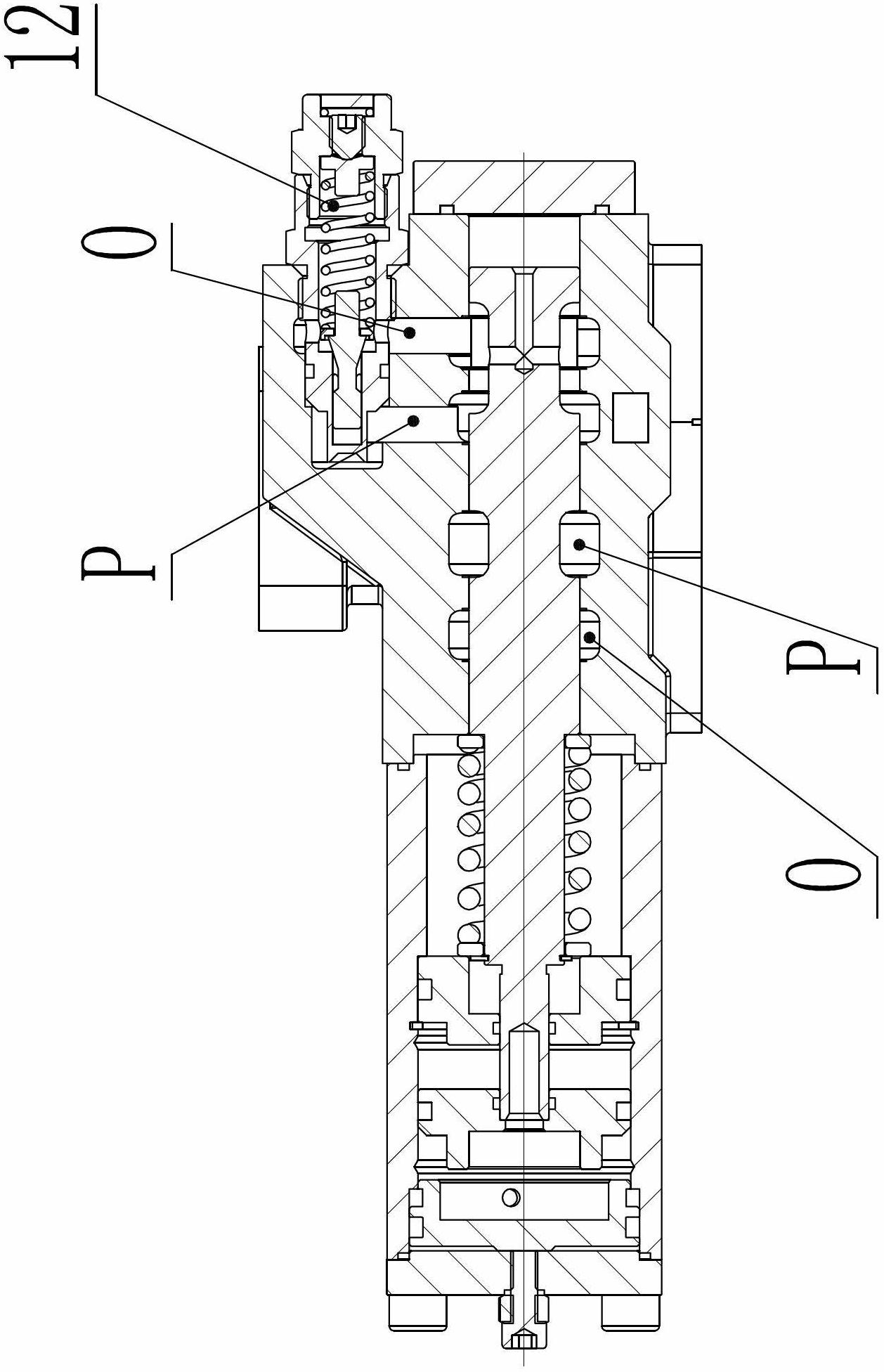 Stepless speed-regulation slow-reduction air-controlled distribution valve