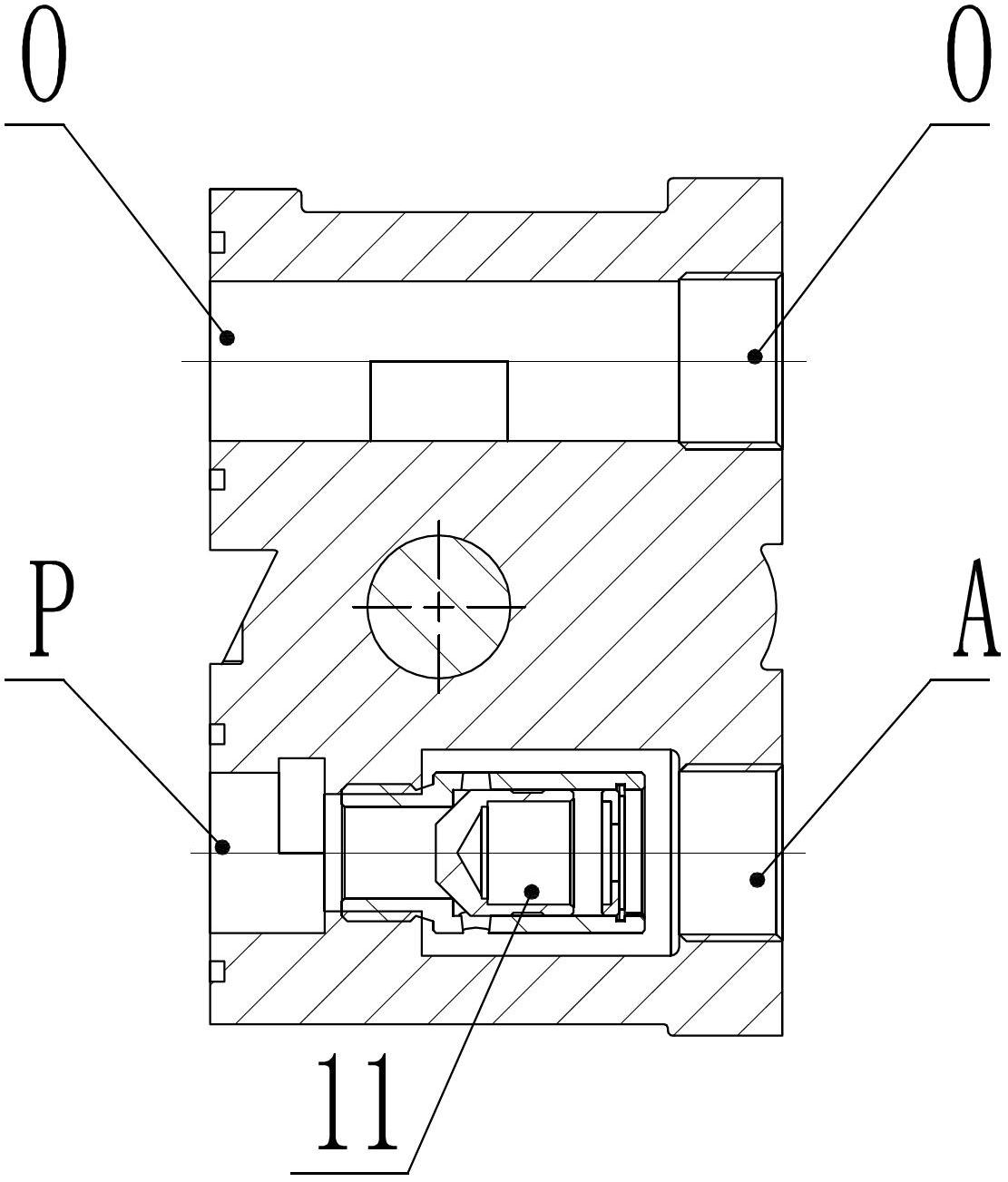 Stepless speed-regulation slow-reduction air-controlled distribution valve