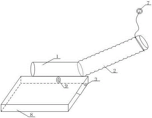 Novel peripheral exhaust pipe of automobile