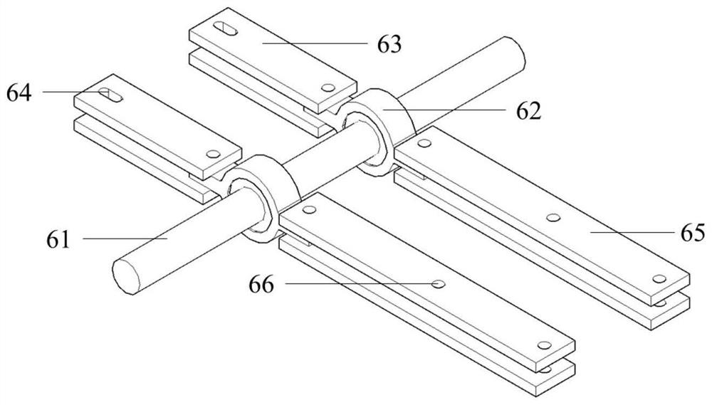 Fatigue test device with controllable application of multiaxial stress on welded seam and its application method