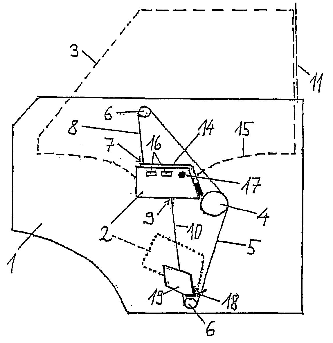 Window Lift System and Method for Fitting a Window Pane