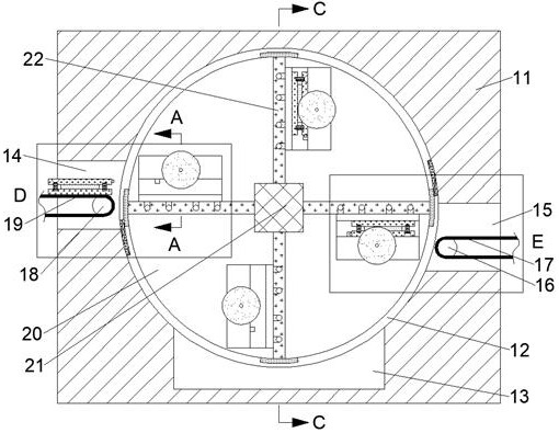 Automatic turn-over circuit board metal residue cleaning device