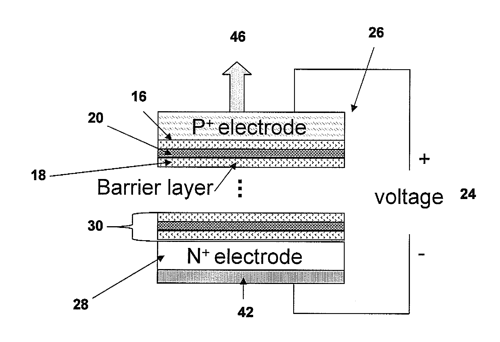 Engineering emission wavelengths in laser and light emitting devices