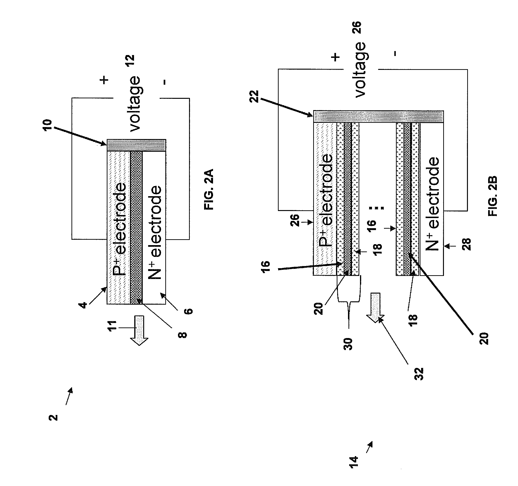 Engineering emission wavelengths in laser and light emitting devices