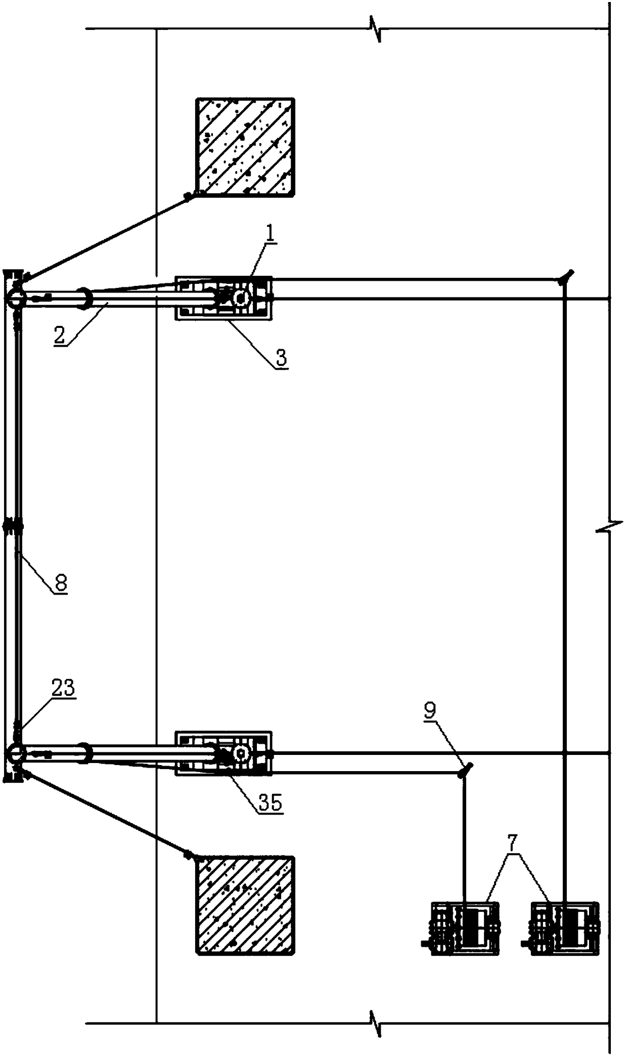 A hoisting device and hoisting method for external transportation of super high-rise buildings