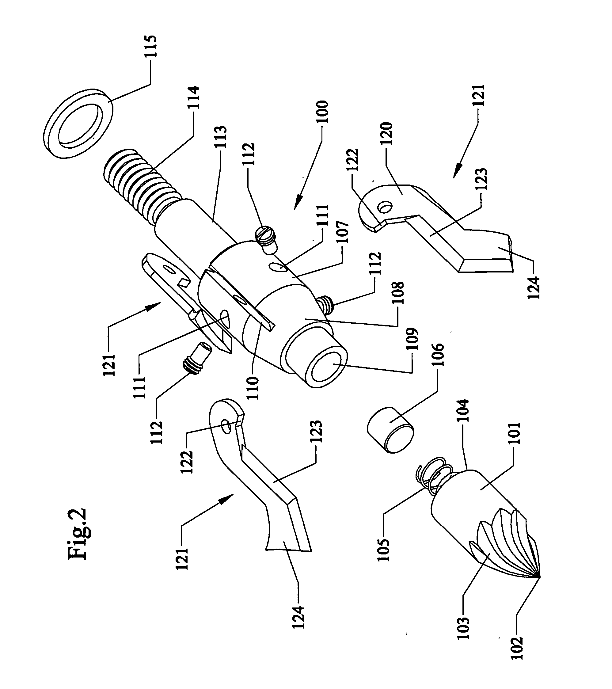 Turbine-tip arrowhead