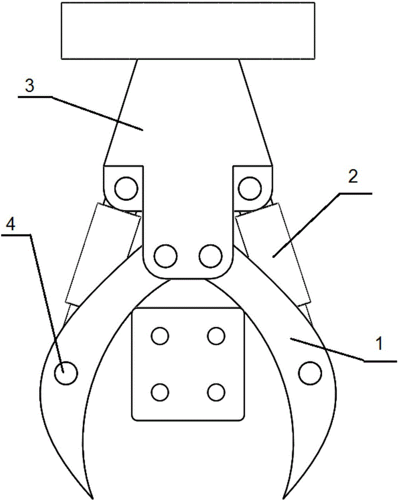 Multifunctional clamping, shearing and grasping integrated engineering accessory