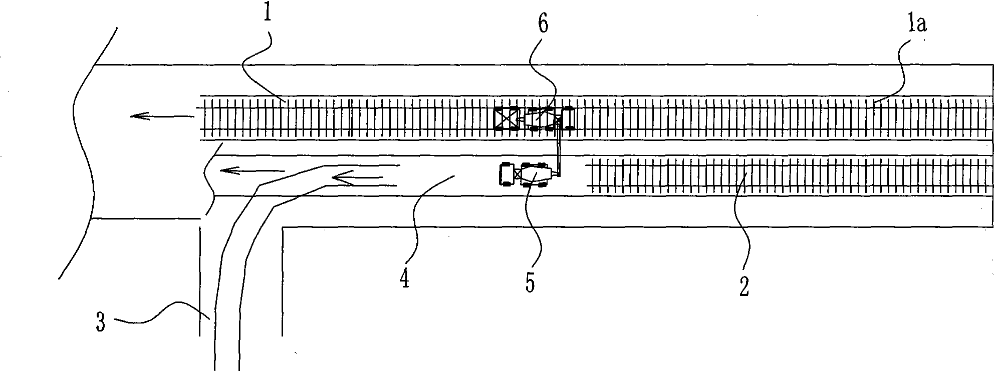 Double-line construction method for double-block ballastless track bed board of railway passenger special line