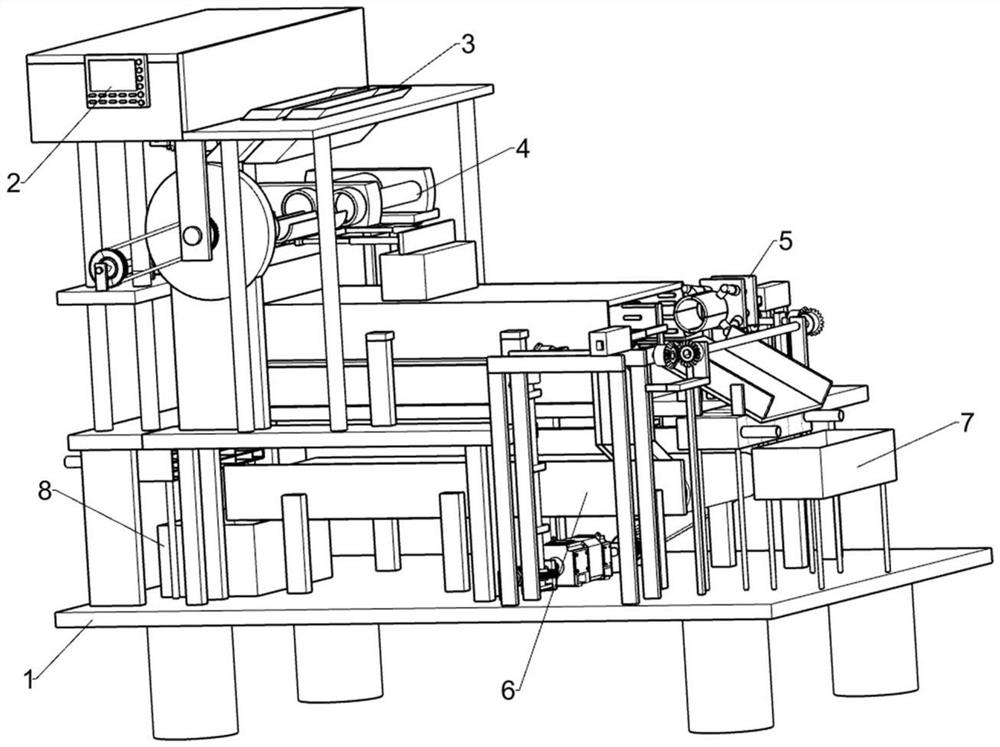 Dendrobium officinale processing treatment device capable of automatically curling and shaping