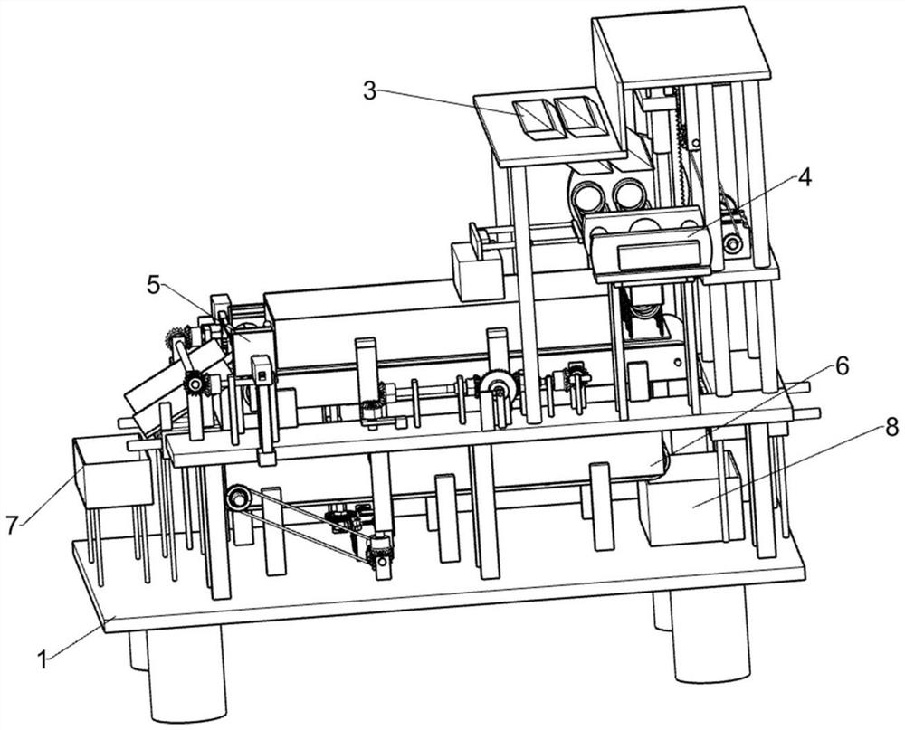 Dendrobium officinale processing treatment device capable of automatically curling and shaping