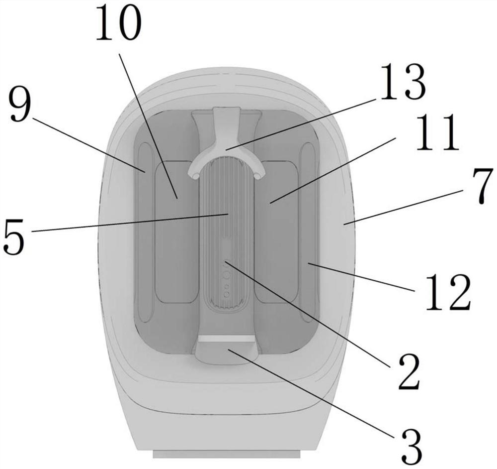 A 3D structured light full-face imaging device combined with optical reflection imaging