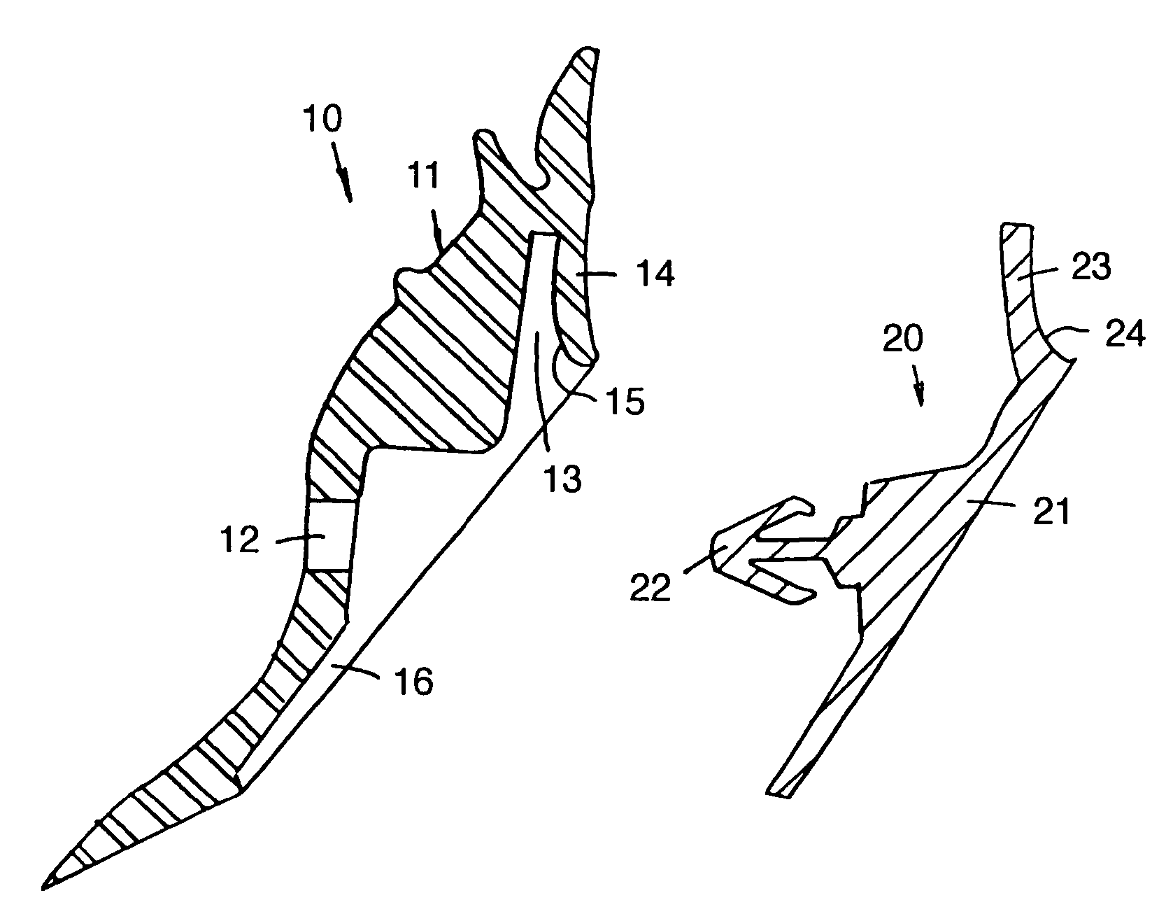 Fixing structure of a door weather strip