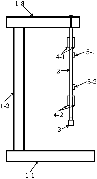 Variable load flexible cantilever beam vibration active control experiment system and experiment method