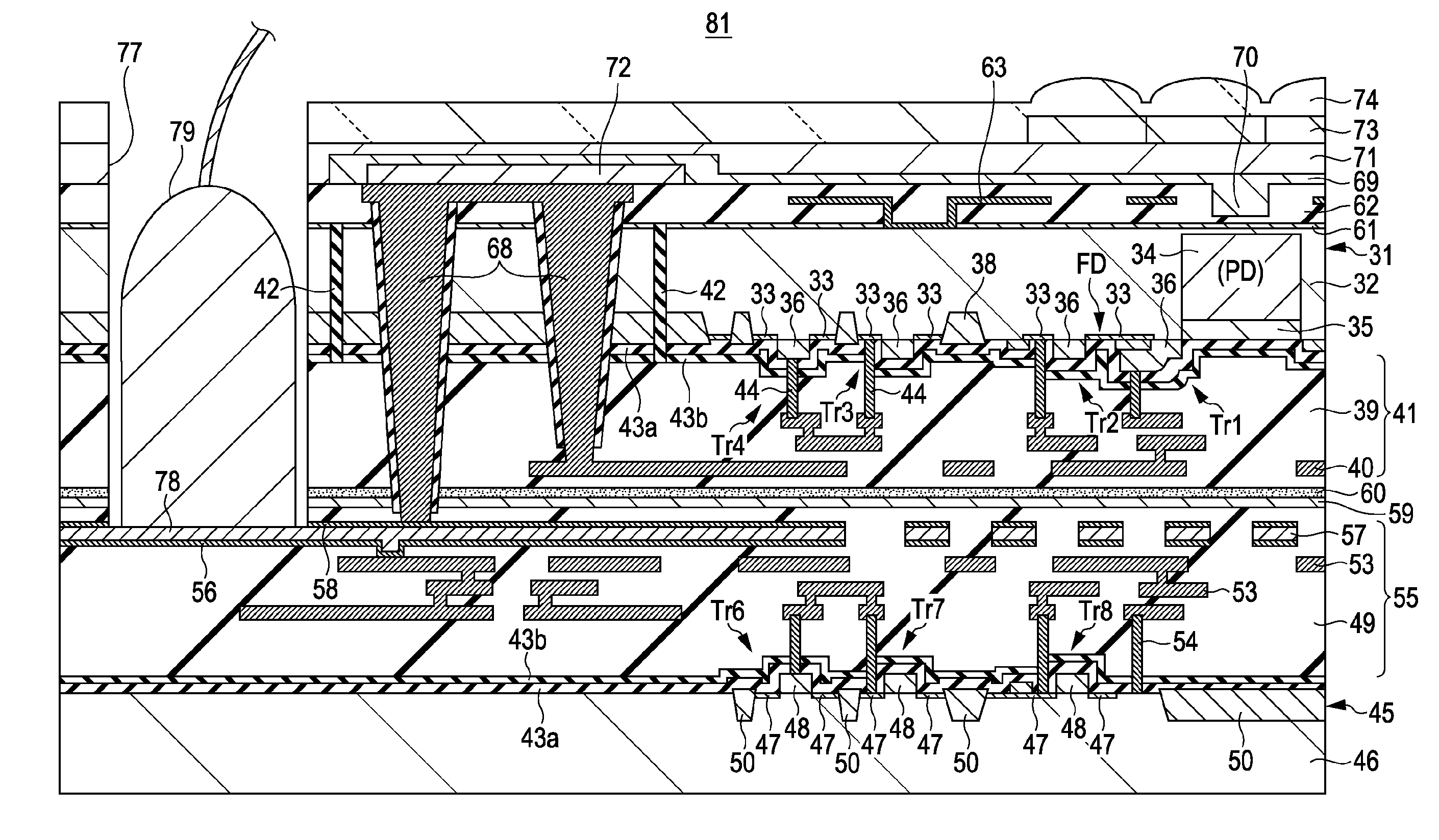 Semiconductor device, manufacturing method thereof, and electronic apparatus