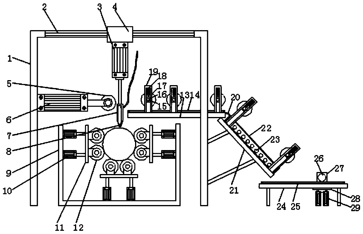 Cloth inspecting machine convenient for cloth installation