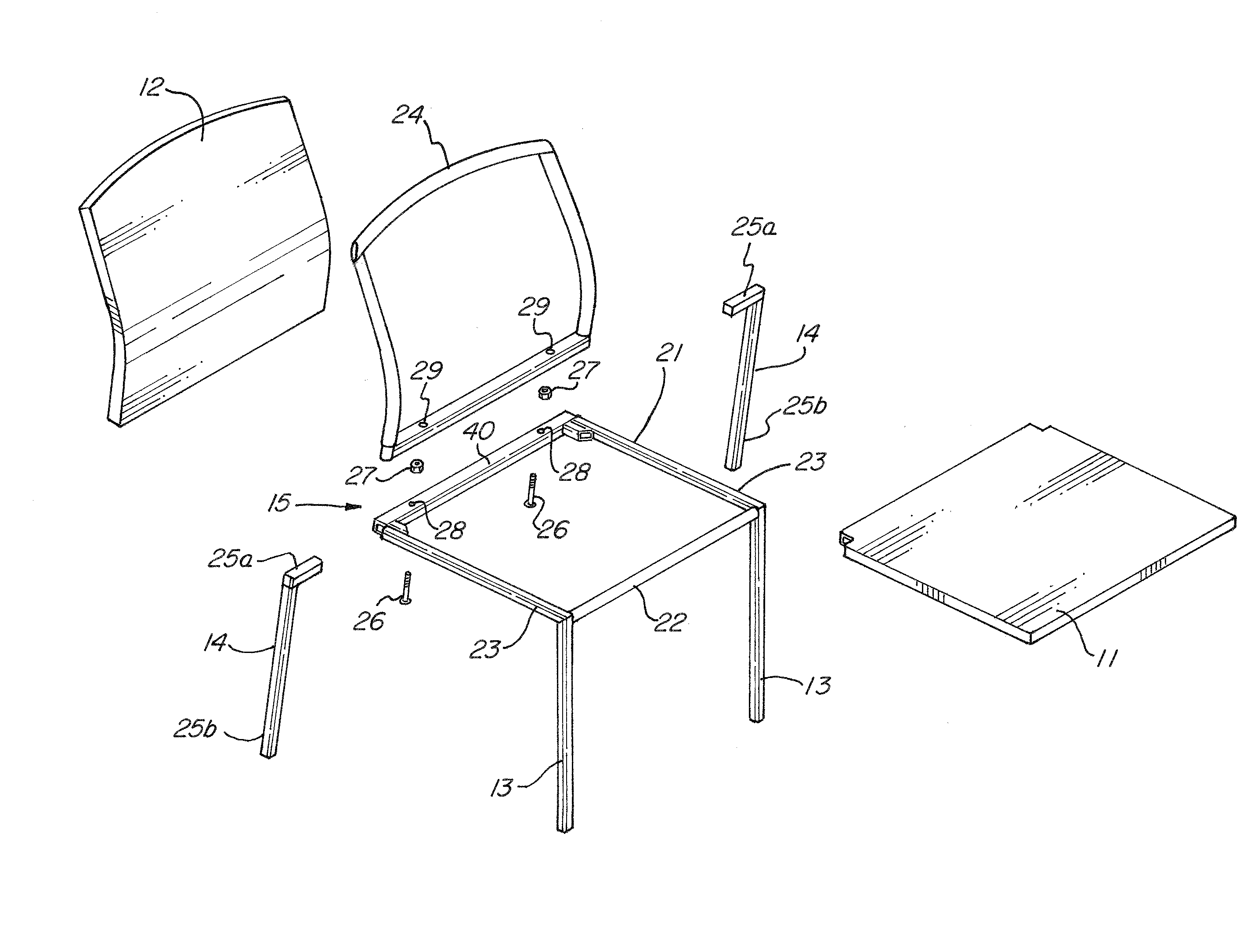 Stackable chair with telescopic leg mechanism