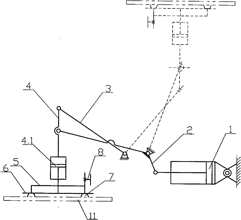 Ceramic floor tile paving device