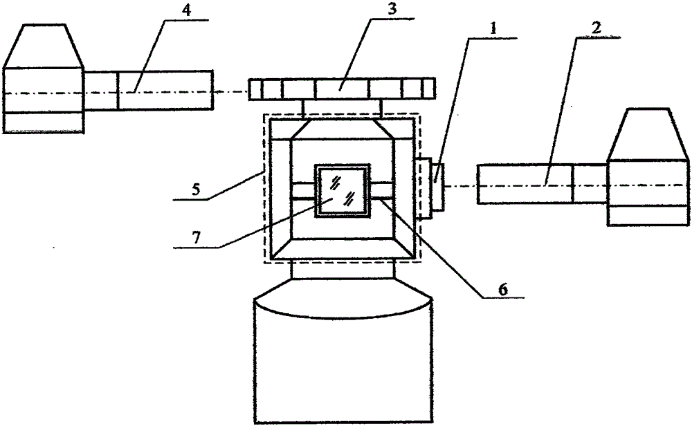 Method for detecting included angle between tracking reflector and cross shaft of laser tracker