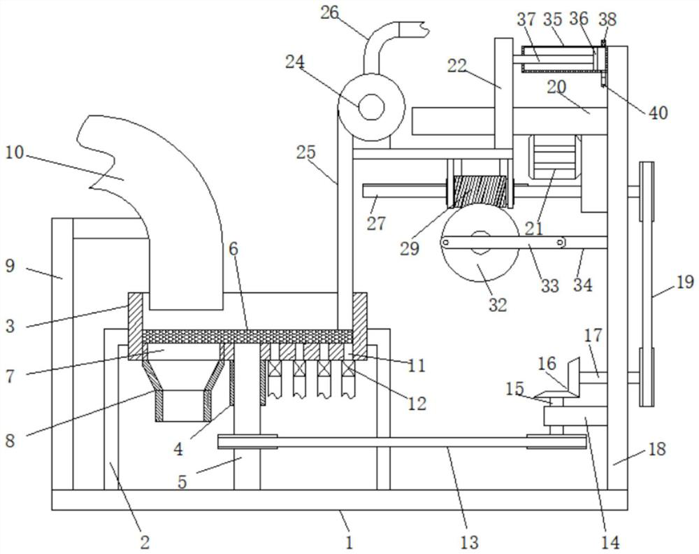 Filtering device for industrial wastewater purification and use method thereof