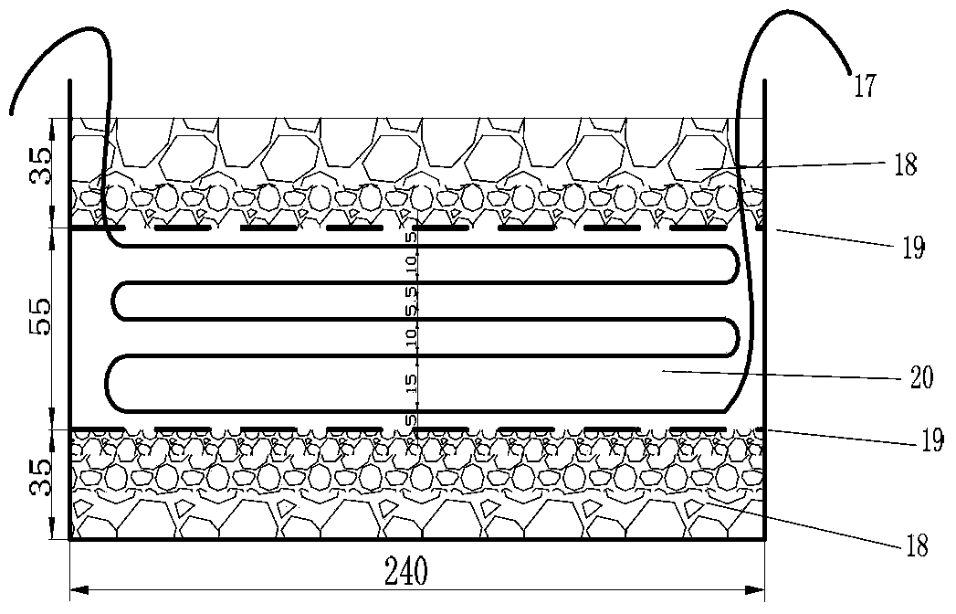 Distributed optical fiber testing method for porous medium structure seepage