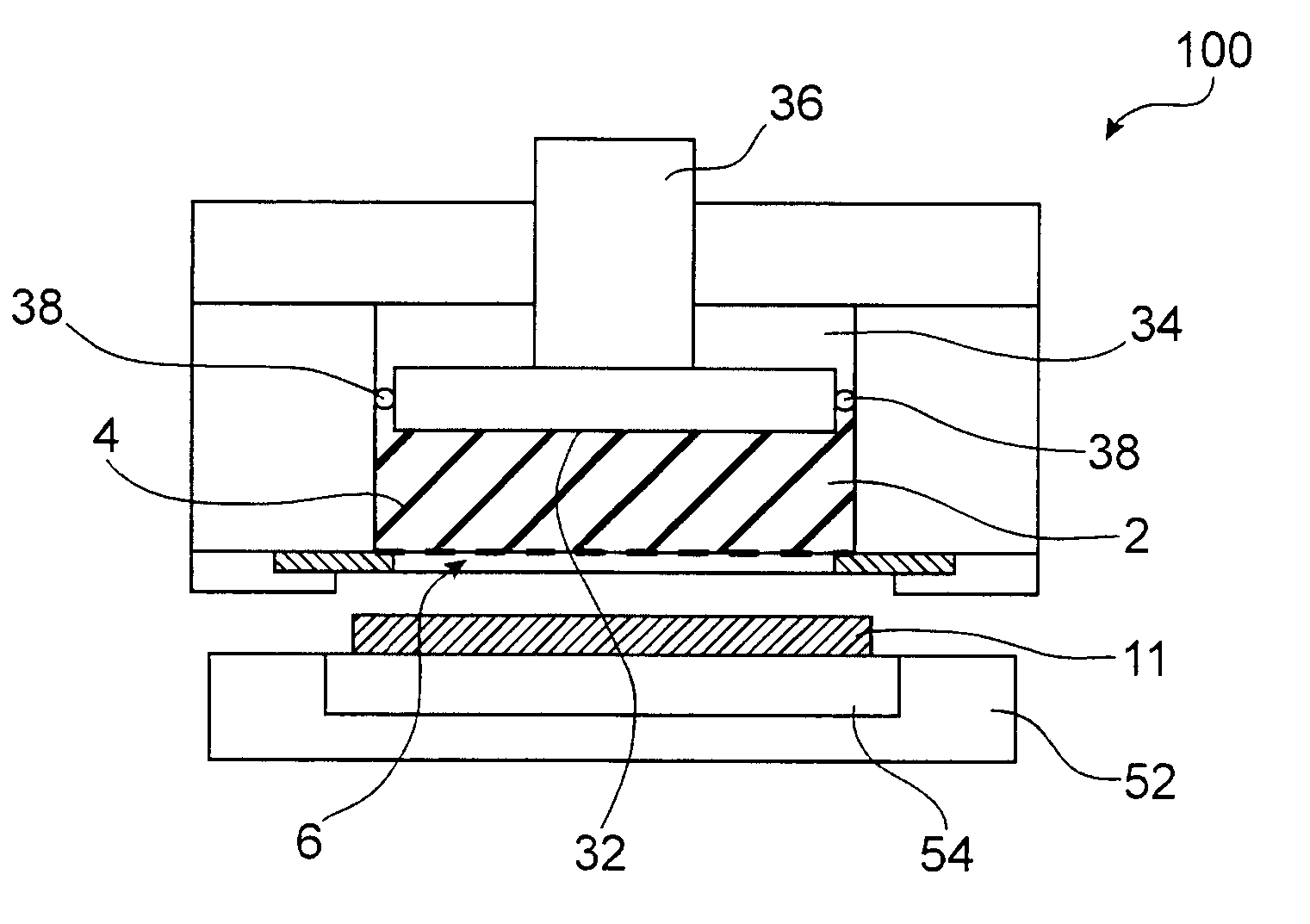 Metallizing device and method