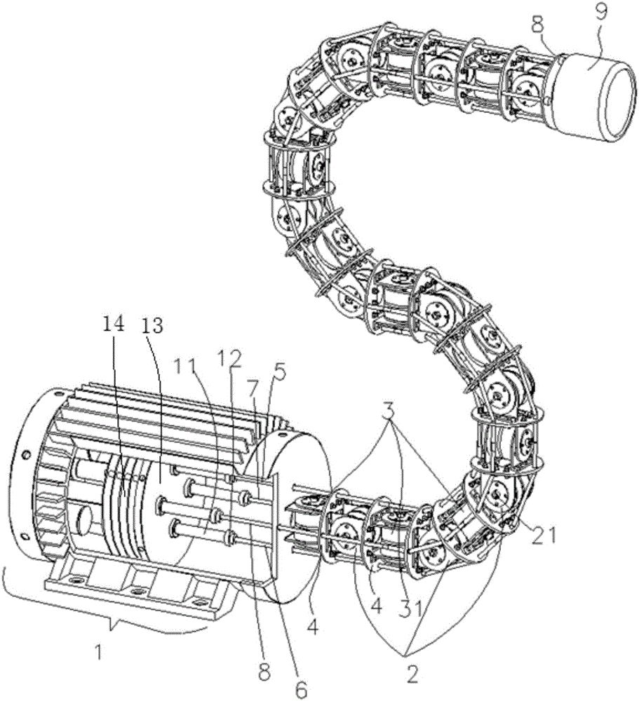 Multi-joint flexible mechanical arm