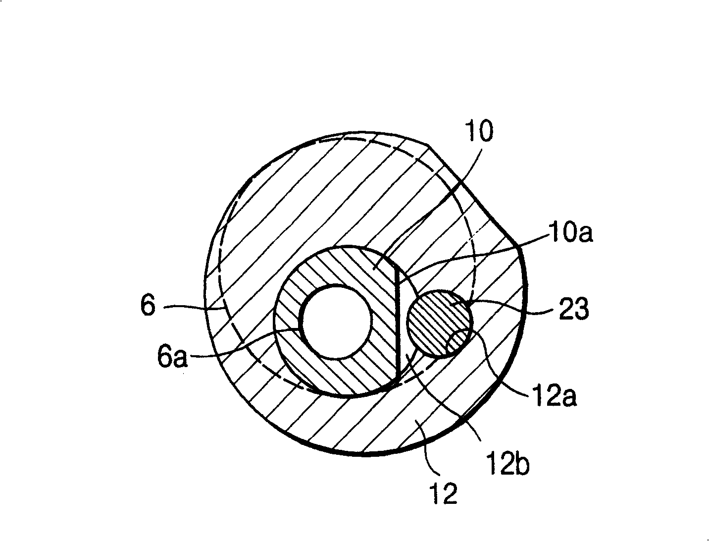 Eccentric bushing brake for vortex compressor