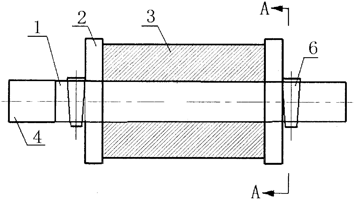 Semi-closed tool for forging hollow nuclear power main pipe