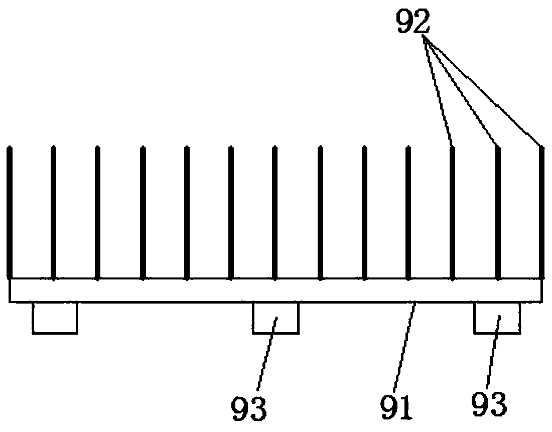 Device for removing dust and cleaning aluminium panel