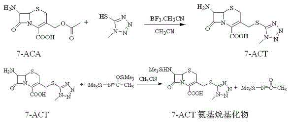 Synthetic method of cefoperazone acid