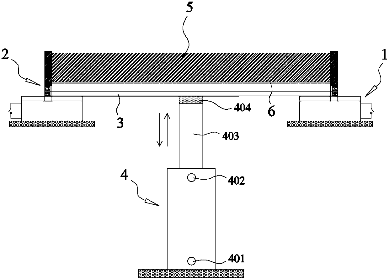 Hydraulic fatigue testing machine suitable for tunnel protection door